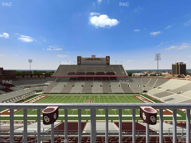Gaylord Family Oklahoma Memorial Stadium - Section 129 Seat View
