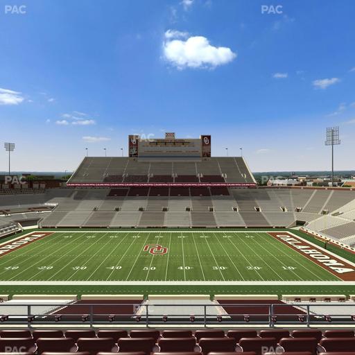 Gaylord Family Oklahoma Memorial Stadium - Section 129 Seat View