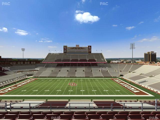 Gaylord Family Oklahoma Memorial Stadium - Section 129 Seat View