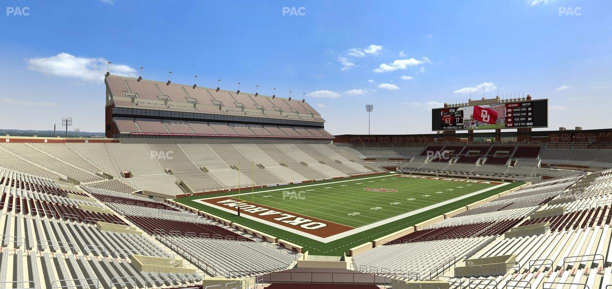 Gaylord Family Oklahoma Memorial Stadium - Section 13 Seat View
