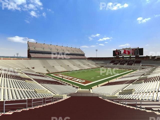 Gaylord Family Oklahoma Memorial Stadium - Section 13 Seat View