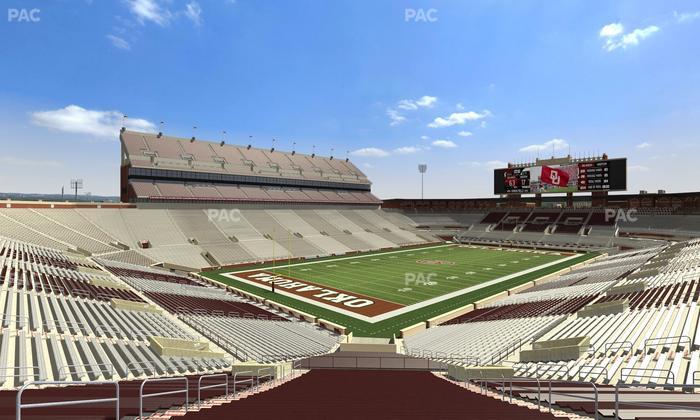 Gaylord Family Oklahoma Memorial Stadium - Section 13 Seat View