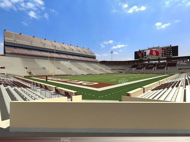 Gaylord Family Oklahoma Memorial Stadium - Section 13 Seat View