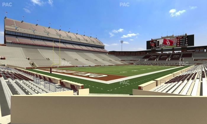 Gaylord Family Oklahoma Memorial Stadium - Section 13 Seat View