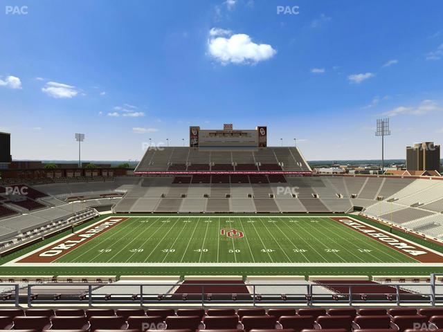 Gaylord Family Oklahoma Memorial Stadium - Section 130 Seat View