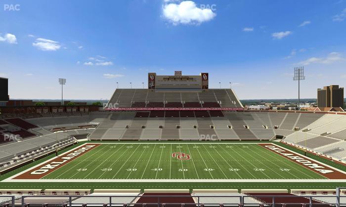 Gaylord Family Oklahoma Memorial Stadium - Section 130 Seat View