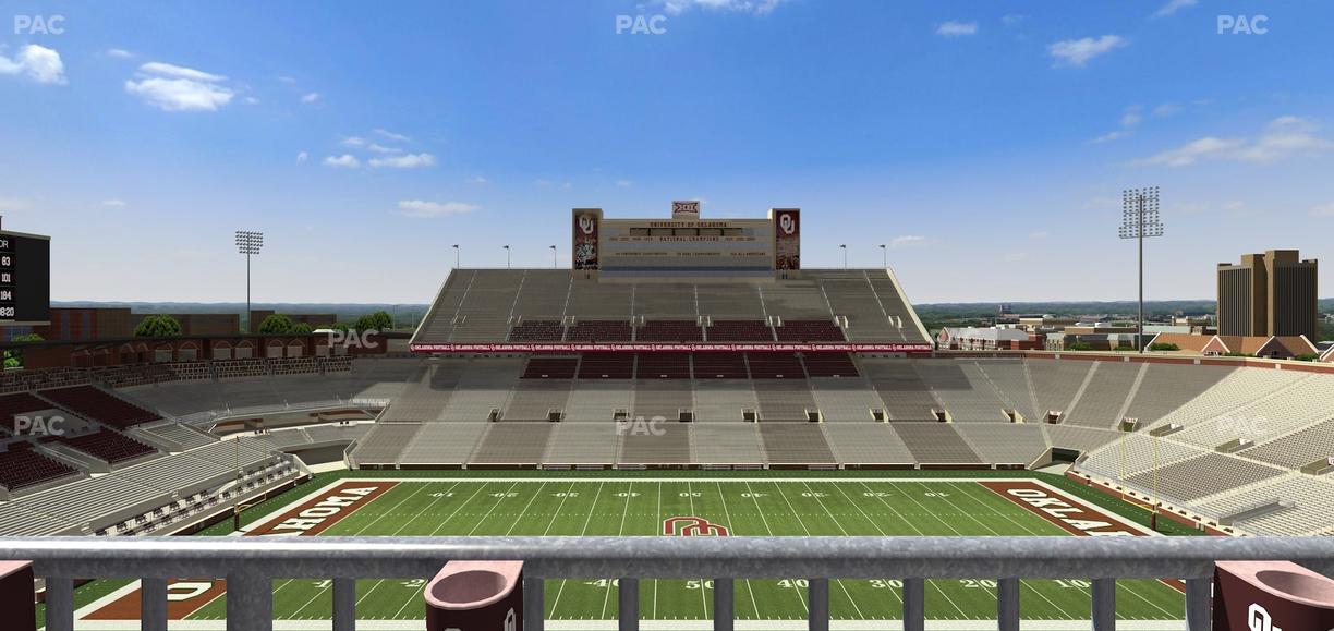 Gaylord Family Oklahoma Memorial Stadium - Section 130 Seat View