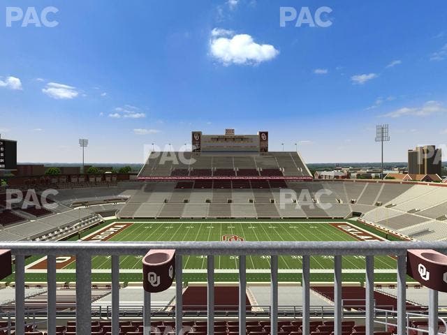 Gaylord Family Oklahoma Memorial Stadium - Section 130 Seat View