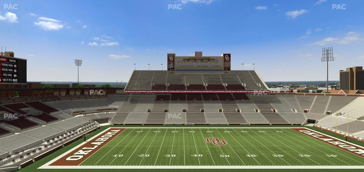 Gaylord Family Oklahoma Memorial Stadium - Section 131 Seat View