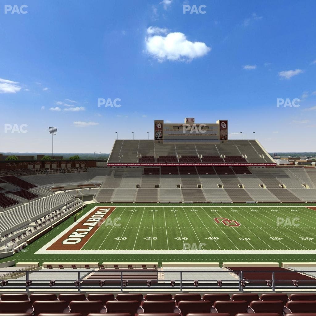 Gaylord Family Oklahoma Memorial Stadium - Section 132 Seat View
