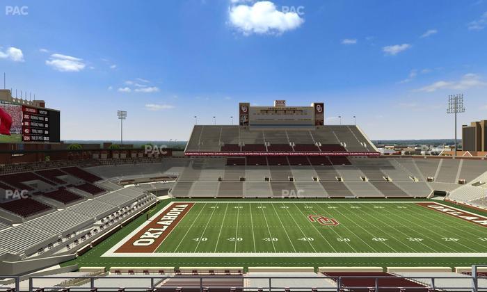 Gaylord Family Oklahoma Memorial Stadium - Section 132 Seat View