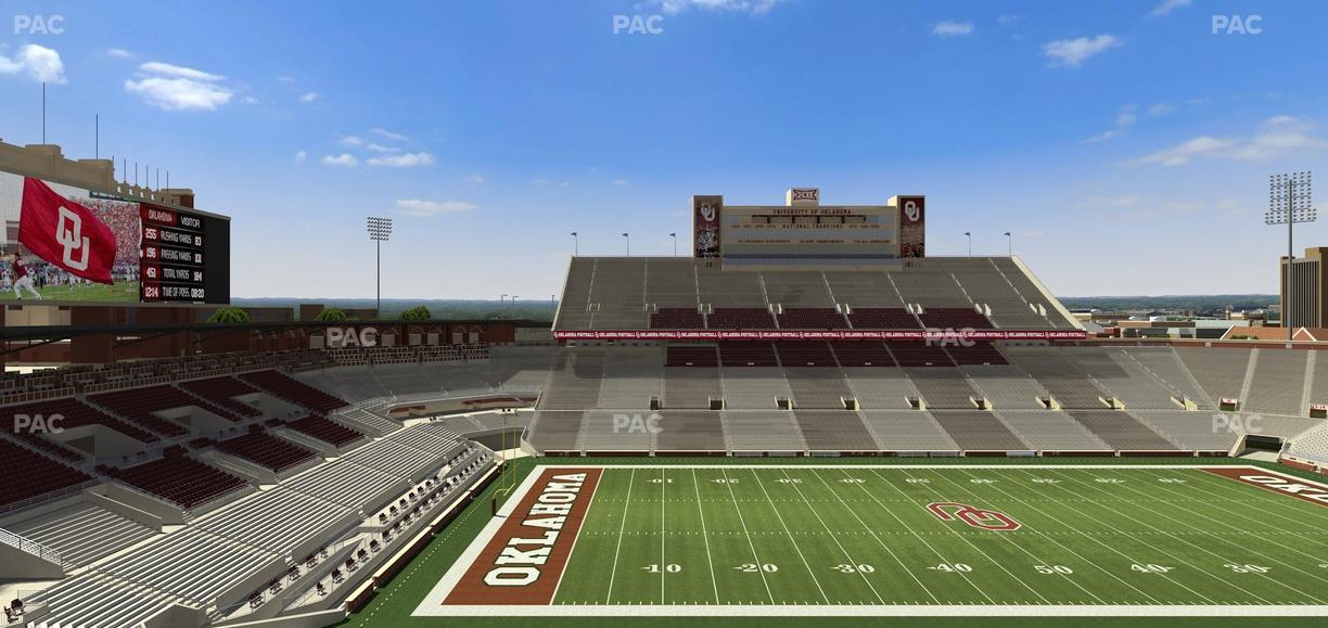 Gaylord Family Oklahoma Memorial Stadium - Section 133 Seat View