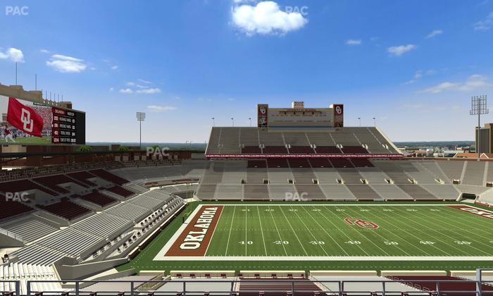 Gaylord Family Oklahoma Memorial Stadium - Section 133 Seat View