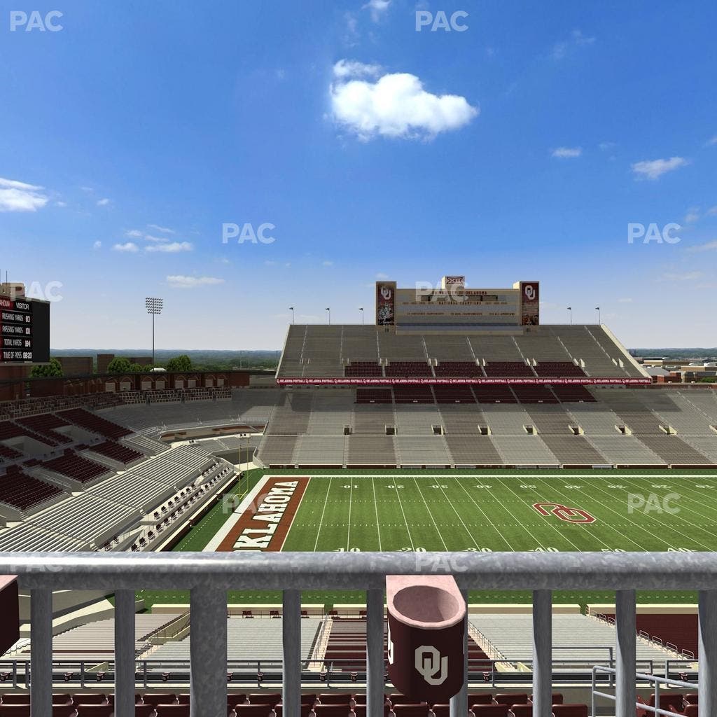 Gaylord Family Oklahoma Memorial Stadium - Section 133 Seat View