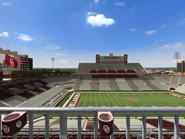Gaylord Family Oklahoma Memorial Stadium - Section 133 Seat View
