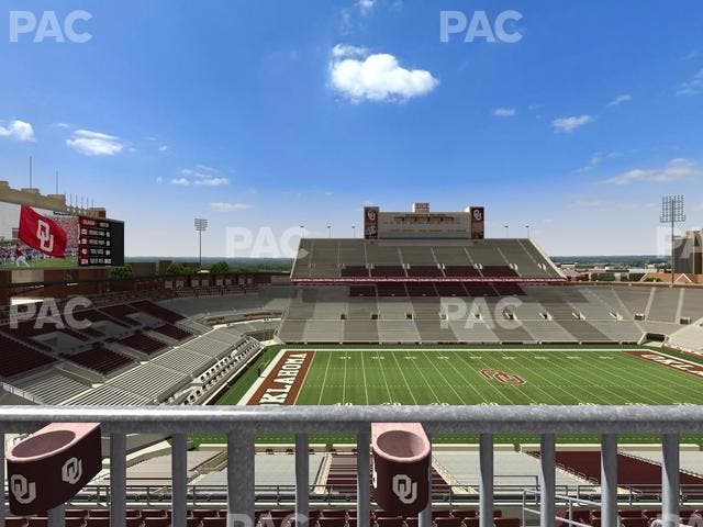 Gaylord Family Oklahoma Memorial Stadium - Section 133 Seat View