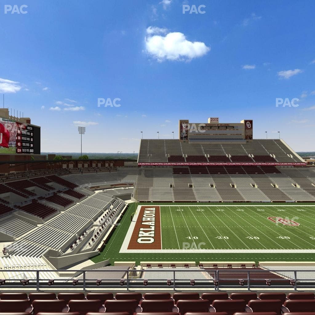 Gaylord Family Oklahoma Memorial Stadium - Section 134 Seat View