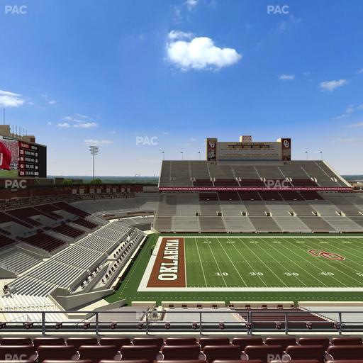 Gaylord Family Oklahoma Memorial Stadium - Section 134 Seat View