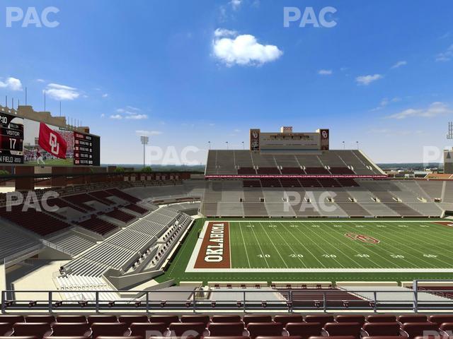 Gaylord Family Oklahoma Memorial Stadium - Section 134 Seat View