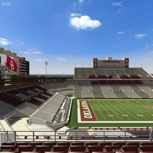 Gaylord Family Oklahoma Memorial Stadium - Section 135 Seat View