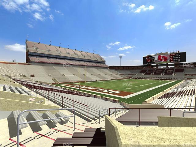 Gaylord Family Oklahoma Memorial Stadium - Section 14 Seat View