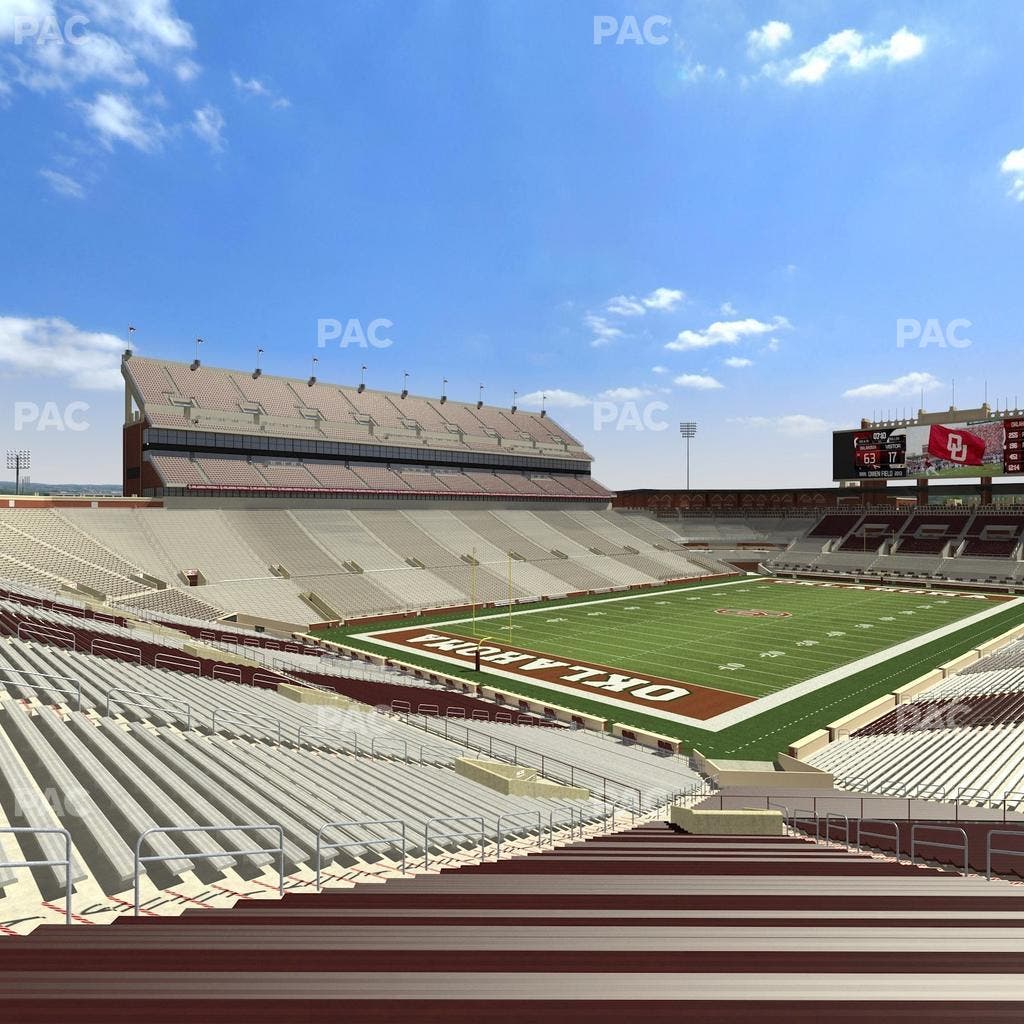Gaylord Family Oklahoma Memorial Stadium - Section 14 Seat View
