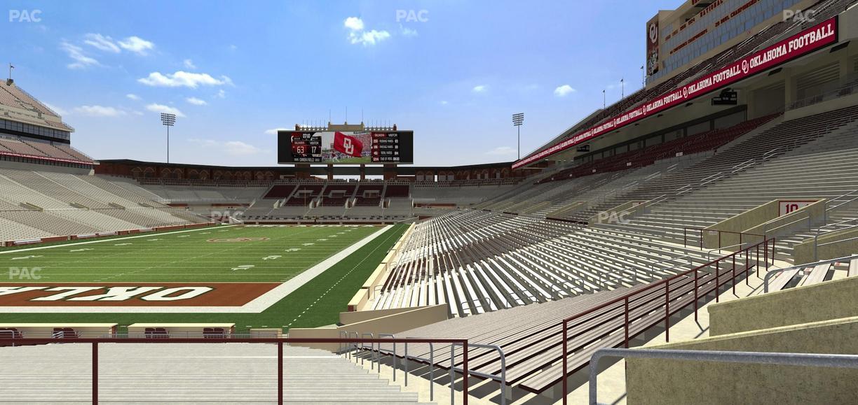 Gaylord Family Oklahoma Memorial Stadium - Section 15 Seat View