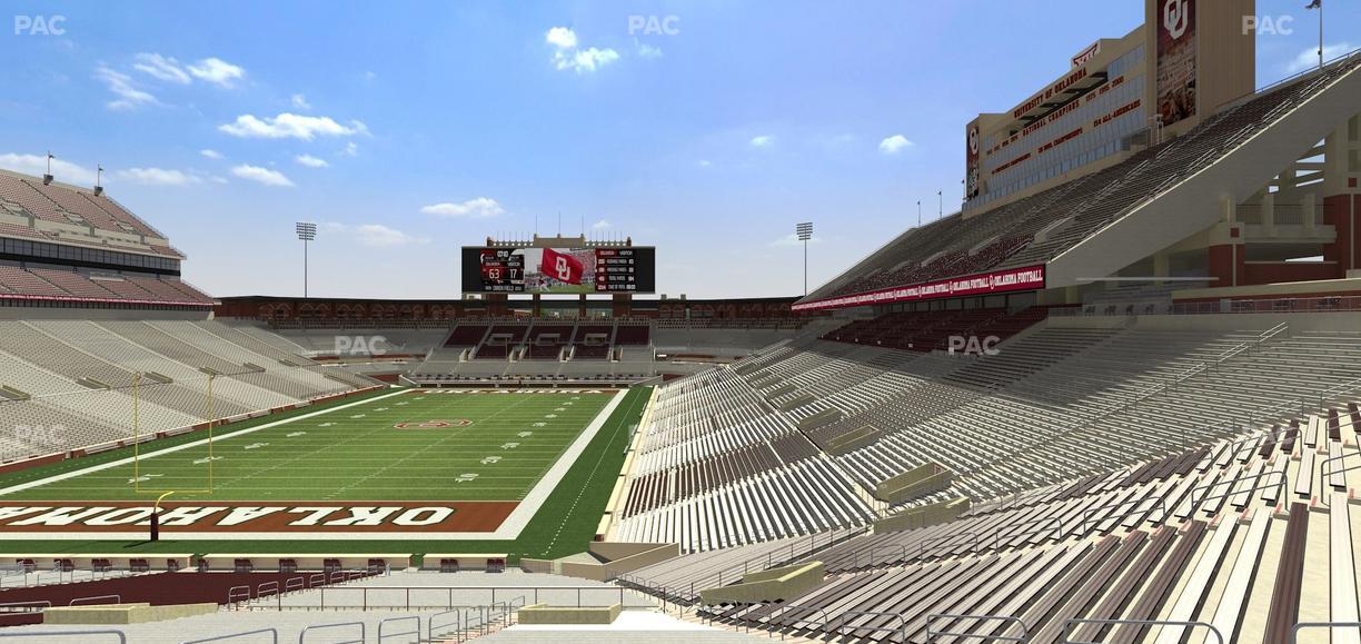 Gaylord Family Oklahoma Memorial Stadium - Section 15 Seat View