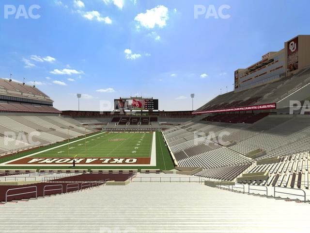 Gaylord Family Oklahoma Memorial Stadium - Section 16 Seat View