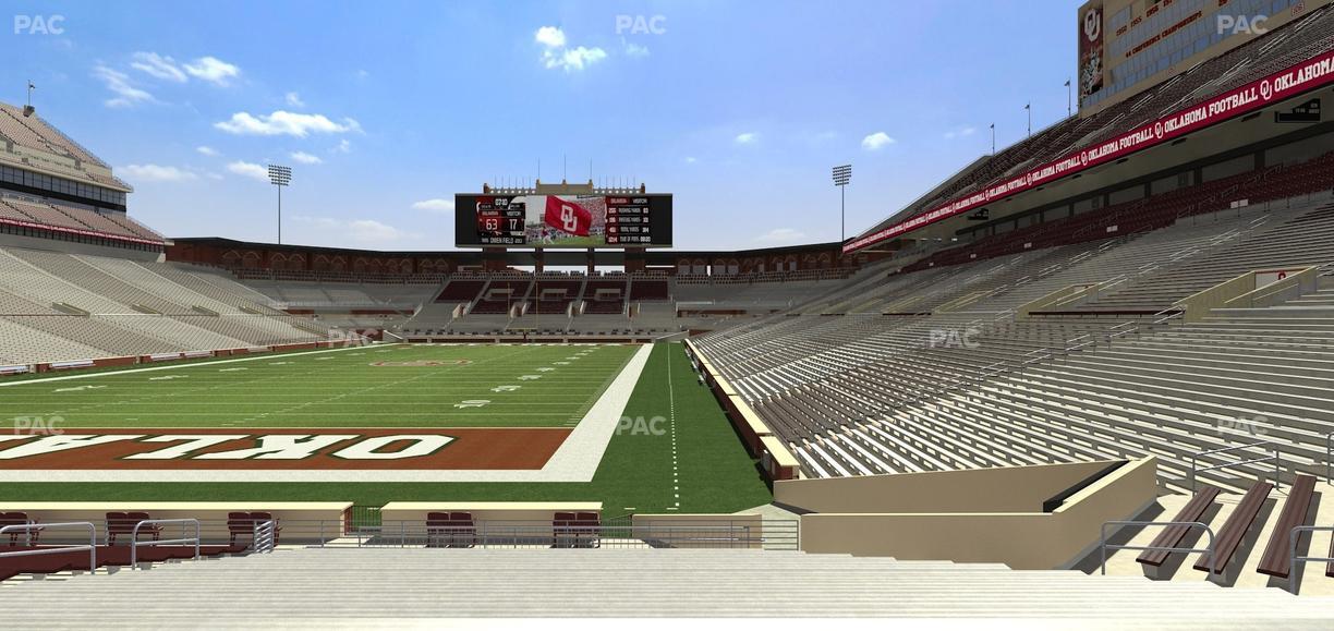 Gaylord Family Oklahoma Memorial Stadium - Section 16 Seat View
