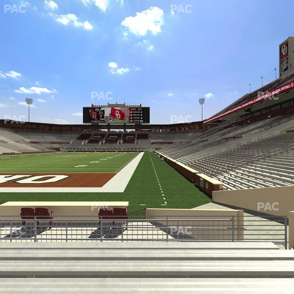 Gaylord Family Oklahoma Memorial Stadium - Section 16 Seat View