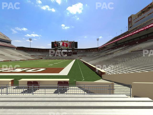 Gaylord Family Oklahoma Memorial Stadium - Section 16 Seat View
