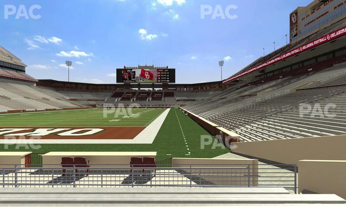 Gaylord Family Oklahoma Memorial Stadium - Section 16 Seat View
