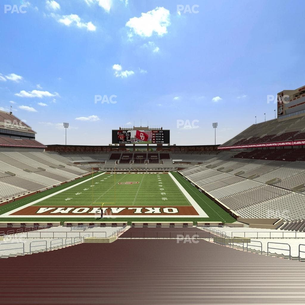 Gaylord Family Oklahoma Memorial Stadium - Section 17 Seat View