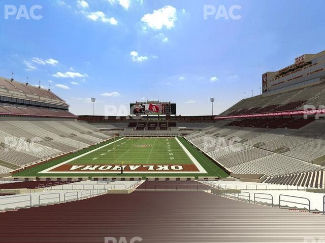 Gaylord Family Oklahoma Memorial Stadium - Section 17 Seat View