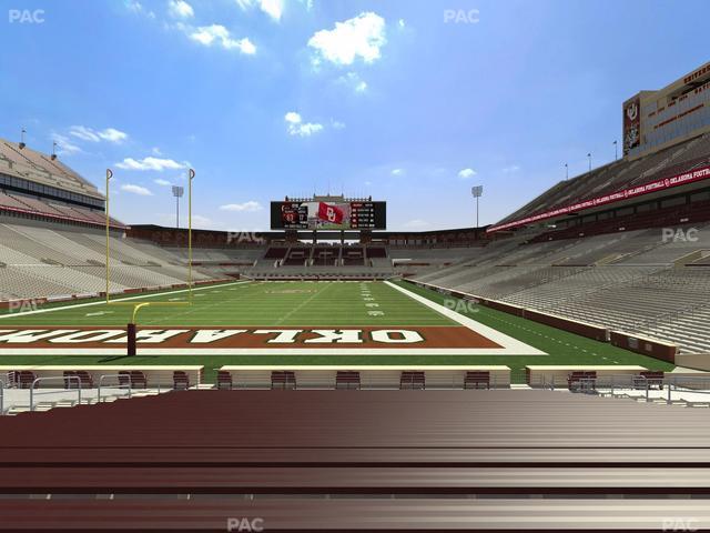 Gaylord Family Oklahoma Memorial Stadium - Section 17 Seat View
