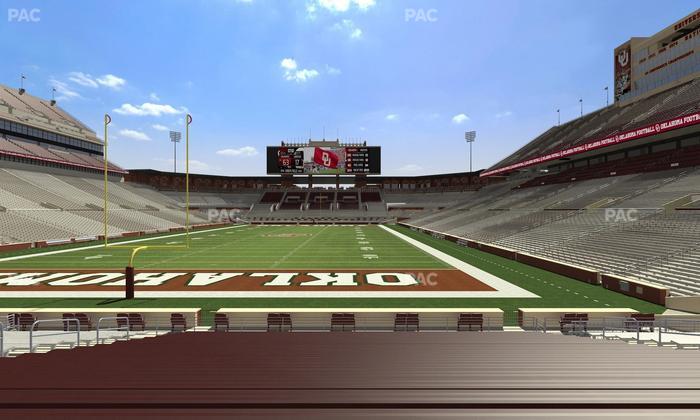 Gaylord Family Oklahoma Memorial Stadium - Section 17 Seat View