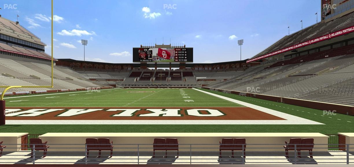 Gaylord Family Oklahoma Memorial Stadium - Section 17 Seat View