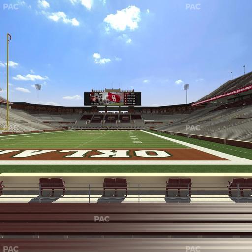 Gaylord Family Oklahoma Memorial Stadium - Section 17 Seat View