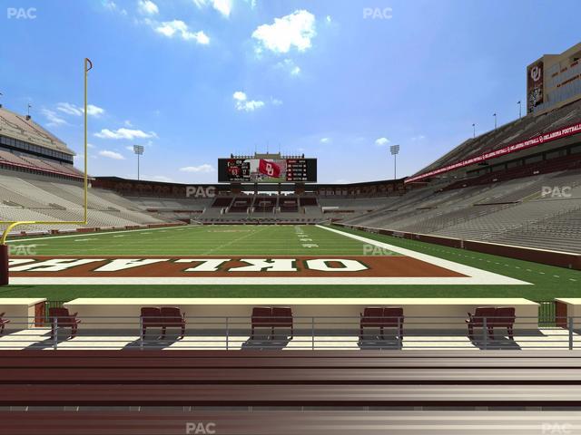 Gaylord Family Oklahoma Memorial Stadium - Section 17 Seat View