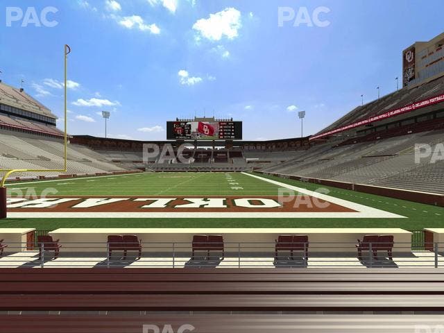 Gaylord Family Oklahoma Memorial Stadium - Section 17 Seat View
