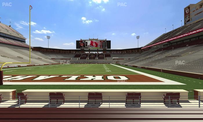 Gaylord Family Oklahoma Memorial Stadium - Section 17 Seat View