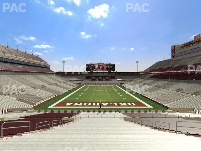 Gaylord Family Oklahoma Memorial Stadium - Section 18 Seat View