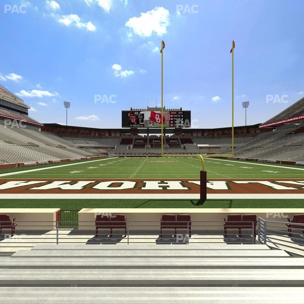 Gaylord Family Oklahoma Memorial Stadium - Section 18 Seat View