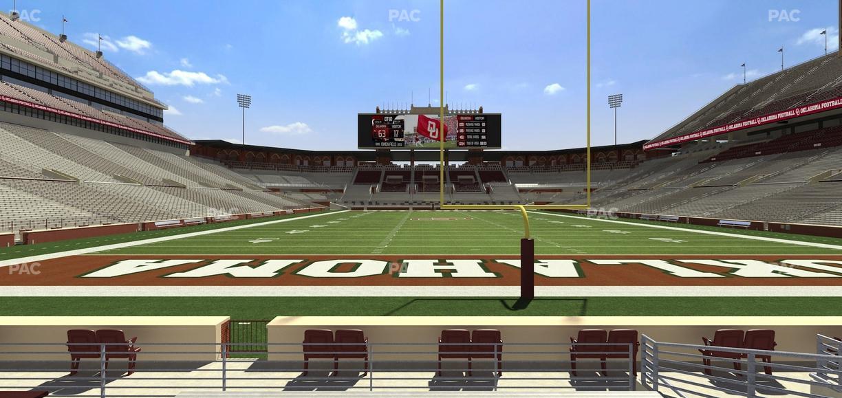 Gaylord Family Oklahoma Memorial Stadium - Section 18 Seat View