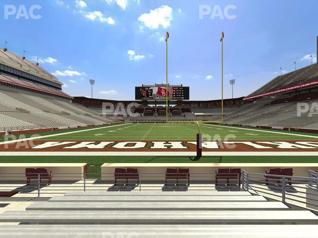 Gaylord Family Oklahoma Memorial Stadium - Section 18 Seat View