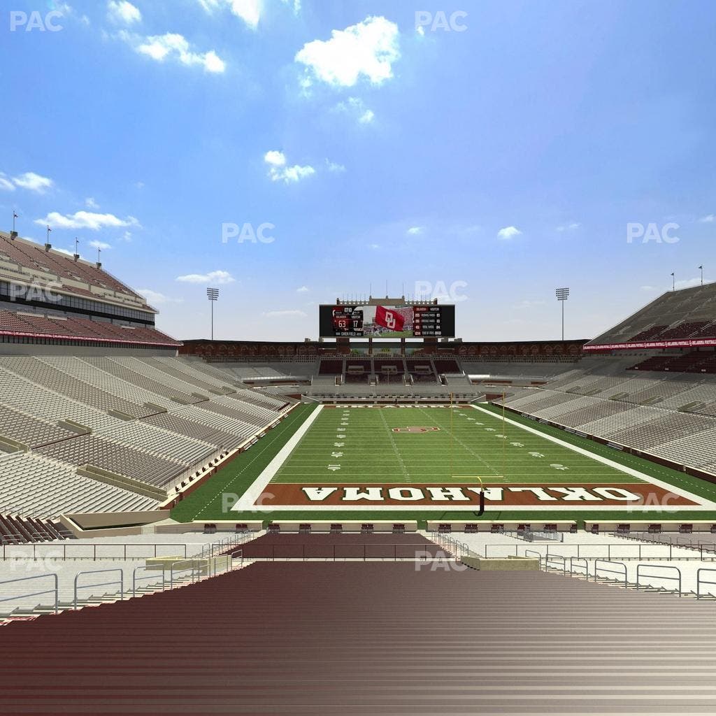 Gaylord Family Oklahoma Memorial Stadium - Section 19 Seat View