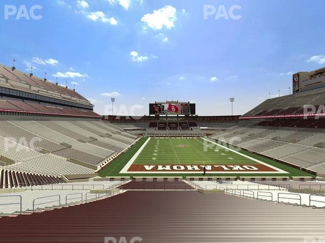 Gaylord Family Oklahoma Memorial Stadium - Section 19 Seat View