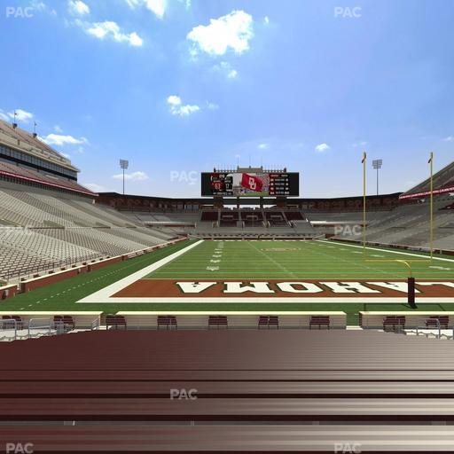 Gaylord Family Oklahoma Memorial Stadium - Section 19 Seat View