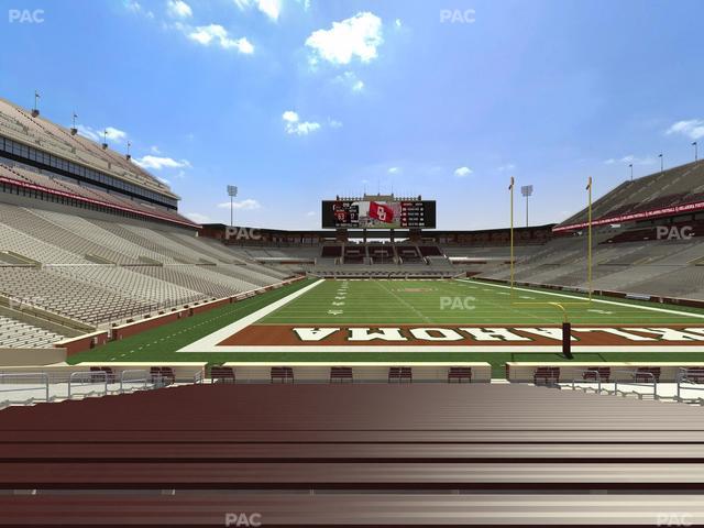 Gaylord Family Oklahoma Memorial Stadium - Section 19 Seat View